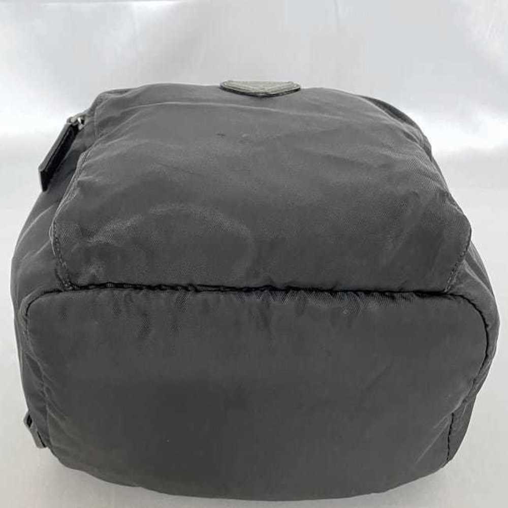 Prada Backpack Nero Rucksack Drawstring Flap Leat… - image 6